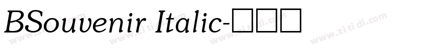 BSouvenir Italic字体转换